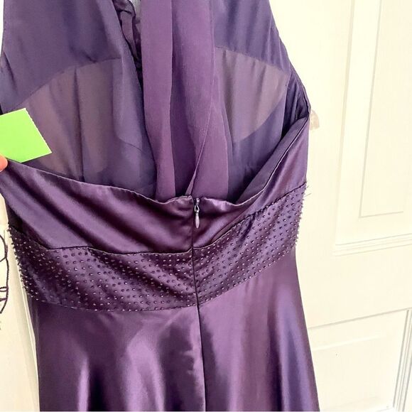 BNWT Adrianna Papell Ruffle Neckline Halter Dress size 4 - Picture 5 of 8